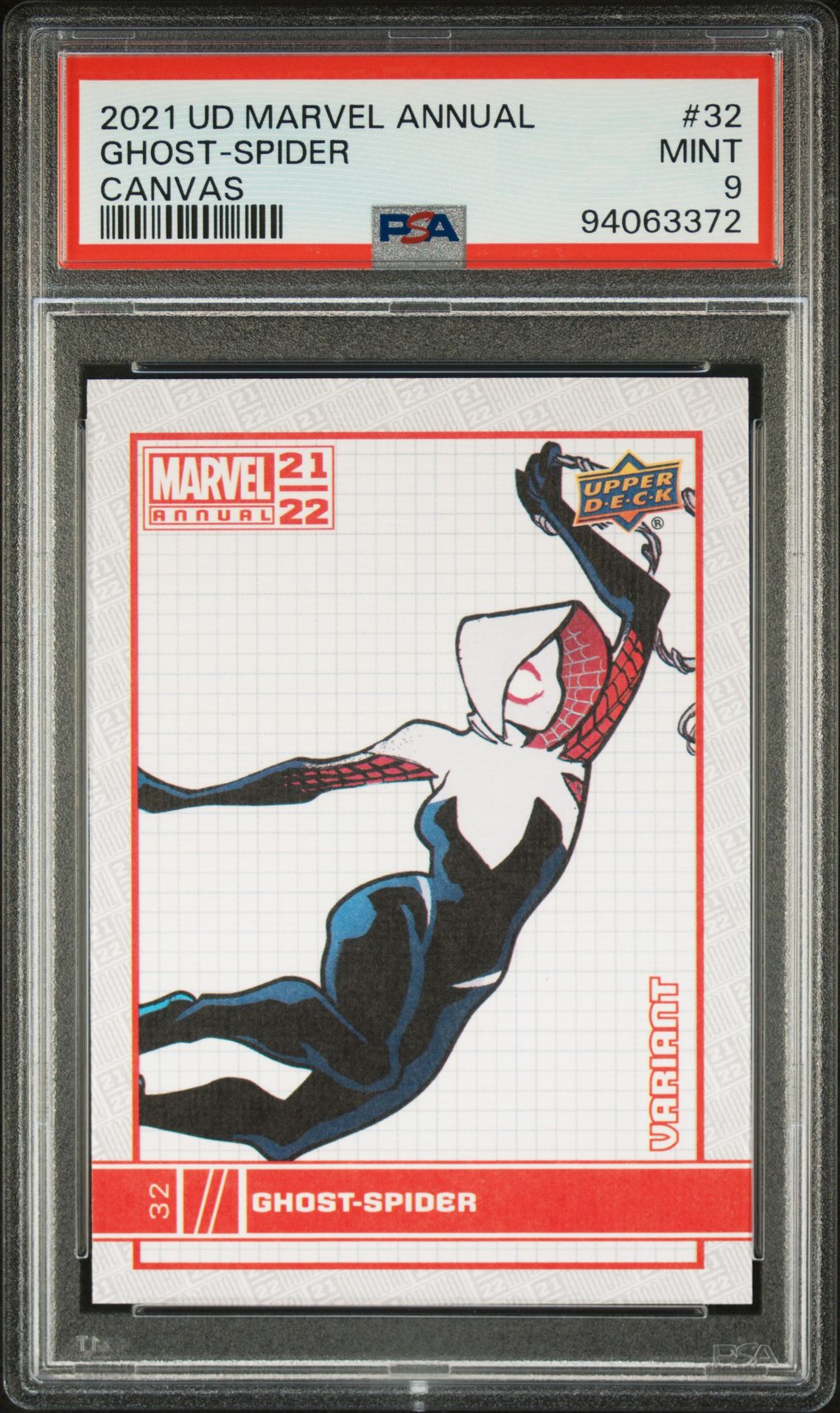 2021 Upper Deck UPPER DECK MARVEL ANNUAL CANVAS #32 Ghost-Spider front
