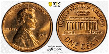 1969 1C MS66RD