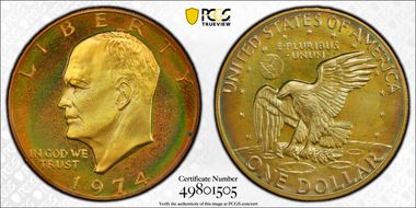 1974-S $1 Silver PR1