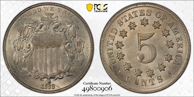 1868 5C DDO & RPD FS-107 MS64