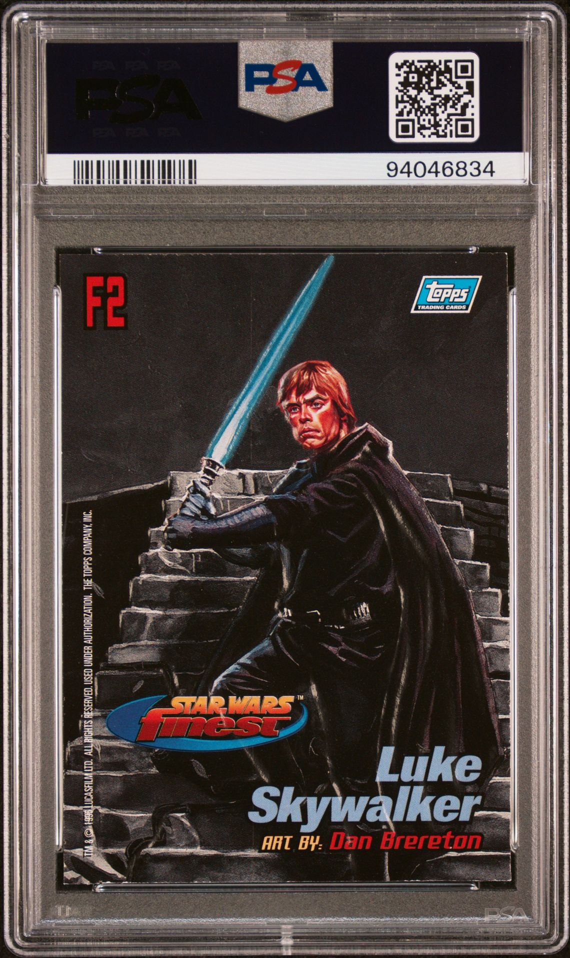 1996 Star Wars STAR WARS FINEST EMBOSSED FOIL #F2 Luke Skywalker front