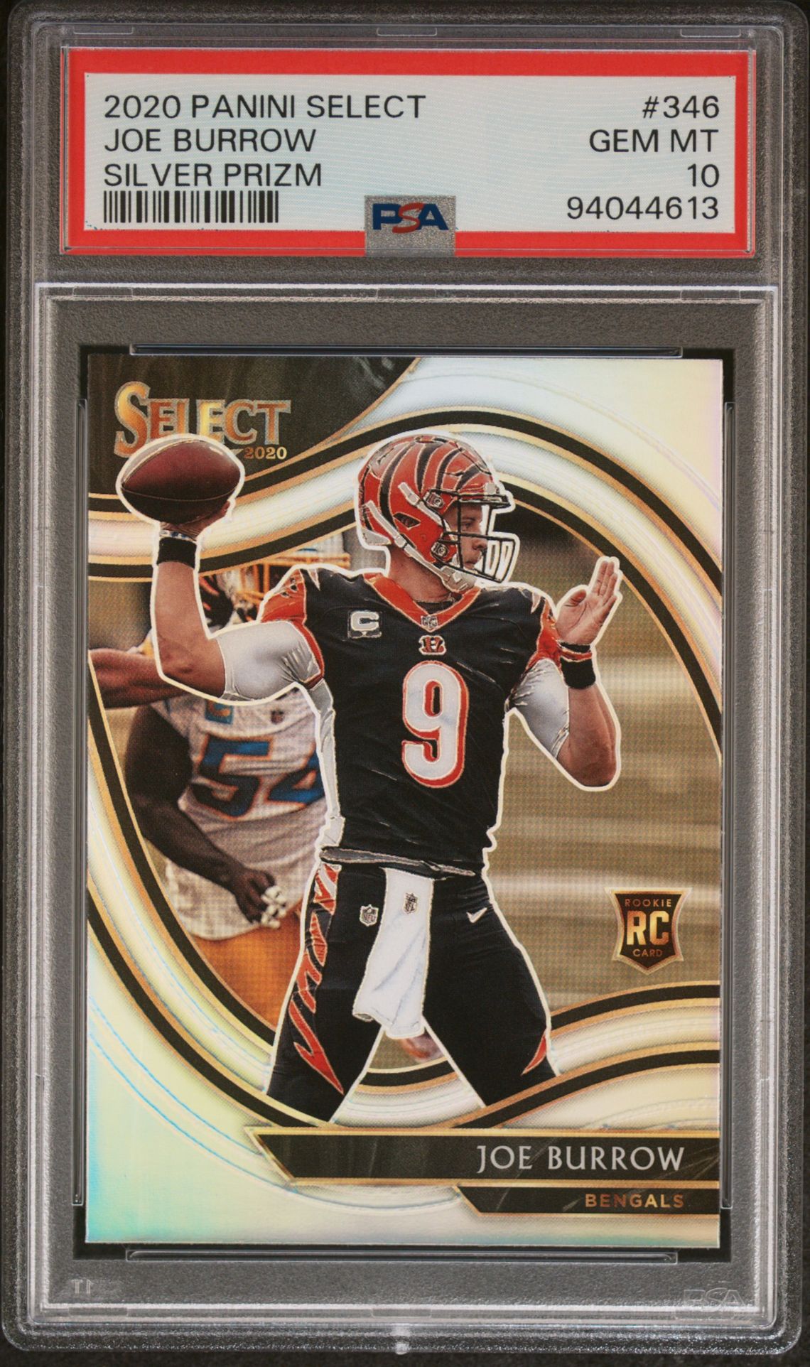 2020 Panini PANINI SELECT SILVER PRIZM #346 Joe Burrow front