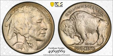 1915-S 5C MS63