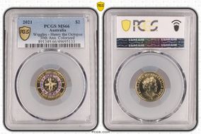 2021 $2 Wiggles - Henry the Octopus 30th Ann. Colorized MS66