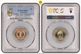 2021 $2 Wiggles - Capt. Feathersword 30th Ann. Colorized MS67