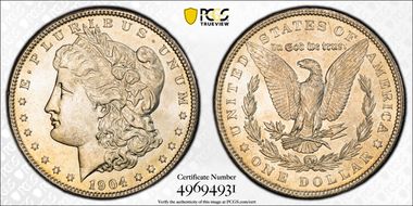 1904 $1 MS64