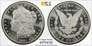 1881-CC $1 MS63PL