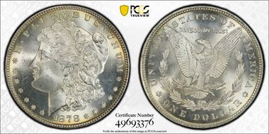 1878 7TF $1 Reverse of 1879 MS64