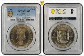 1966 5 Shil Norman Conquest MS65