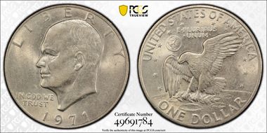 1971 $1 AU58