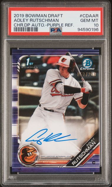 2019 Bowman Bowman Draft Chrome #CDAAR Adley Rutschman front