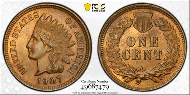 1907 1C MS64RB