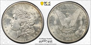 1881-S $1 MS64