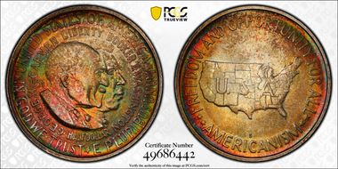 1951-S 50C Washington-Carver MS68