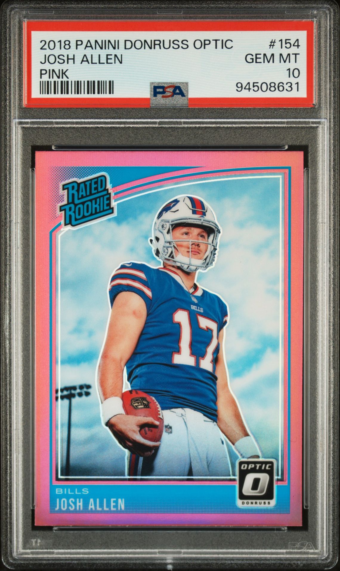 2018 Panini Donruss Optic PINK #154 Josh Allen front