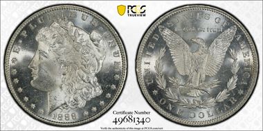 1888 $1 MS64