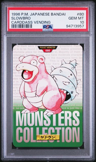 Slowbro card PSA 10, cert 94713957