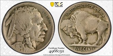 1920-D 5C 2 Feathers, FS-401 F15