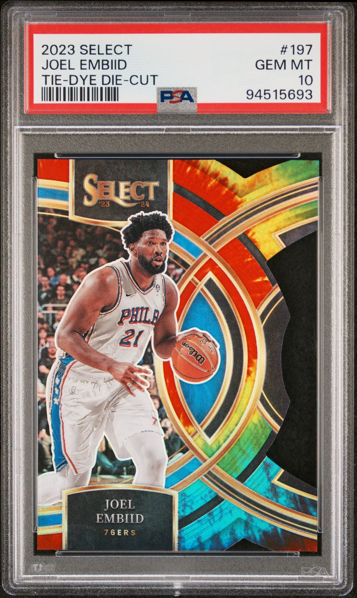 2023 Panini PANINI SELECT Tie Dye #197 Joel Embiid front