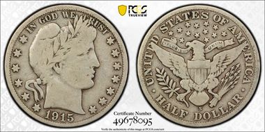 1915-S 50C VG8