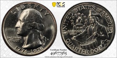 1976-D 25C Clad MS66