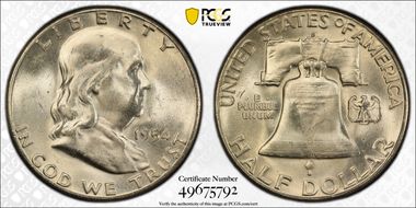 1954-S 50C MS65