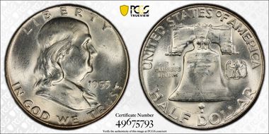 1955 50C MS63
