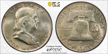 1957-D 50C MS64