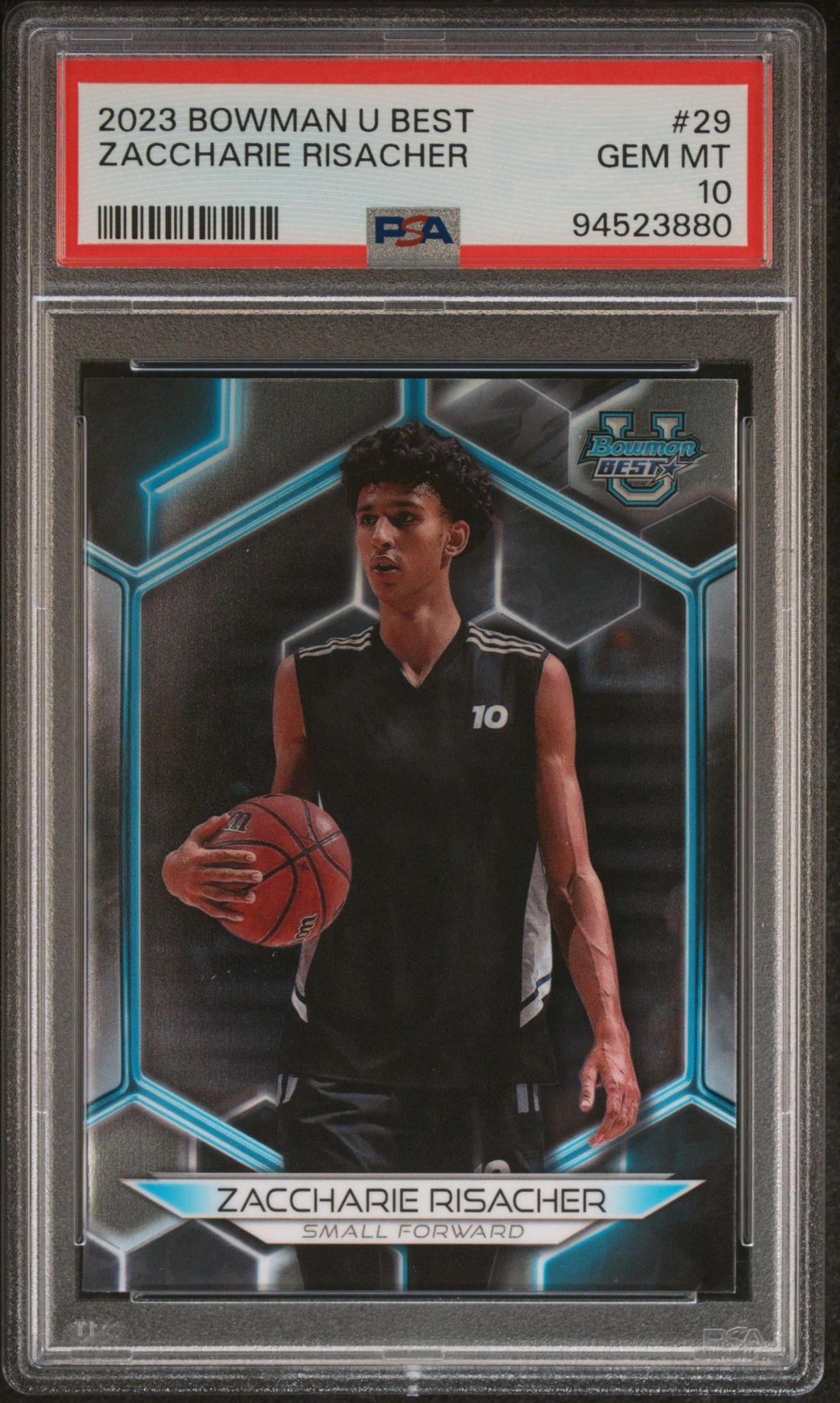 2023 Bowman #29 Zaccharie Risacher front