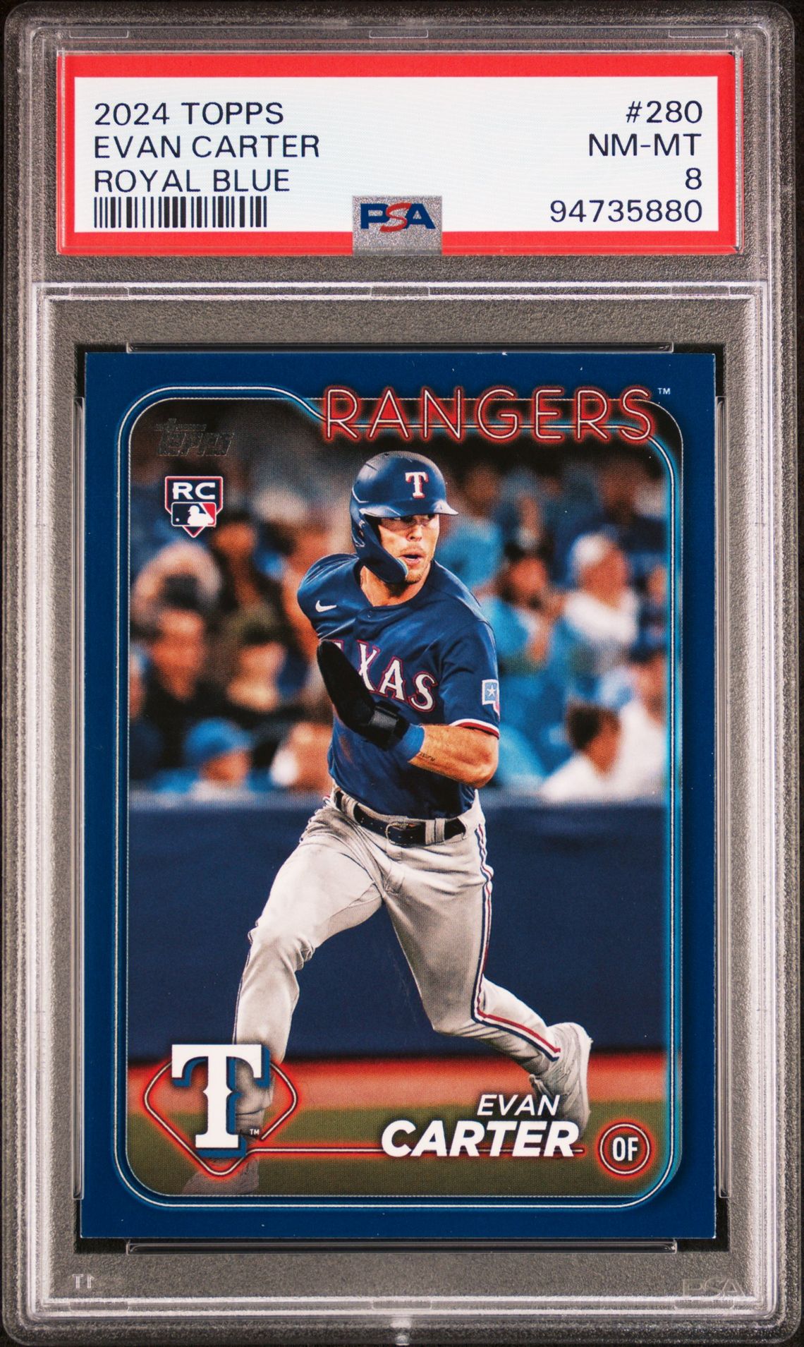 2024 Topps TOPPS ROYAL BLUE #280 Evan Carter front