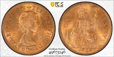 1964 1D S-4157 MS64RD