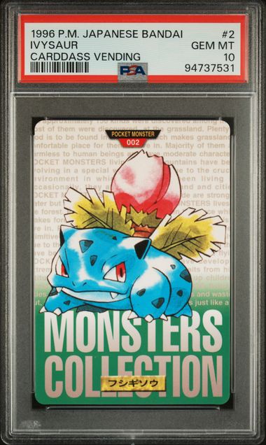 Ivysaur card PSA 10, cert 94737531