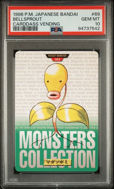 Bellsprout card PSA 10, cert 94737542