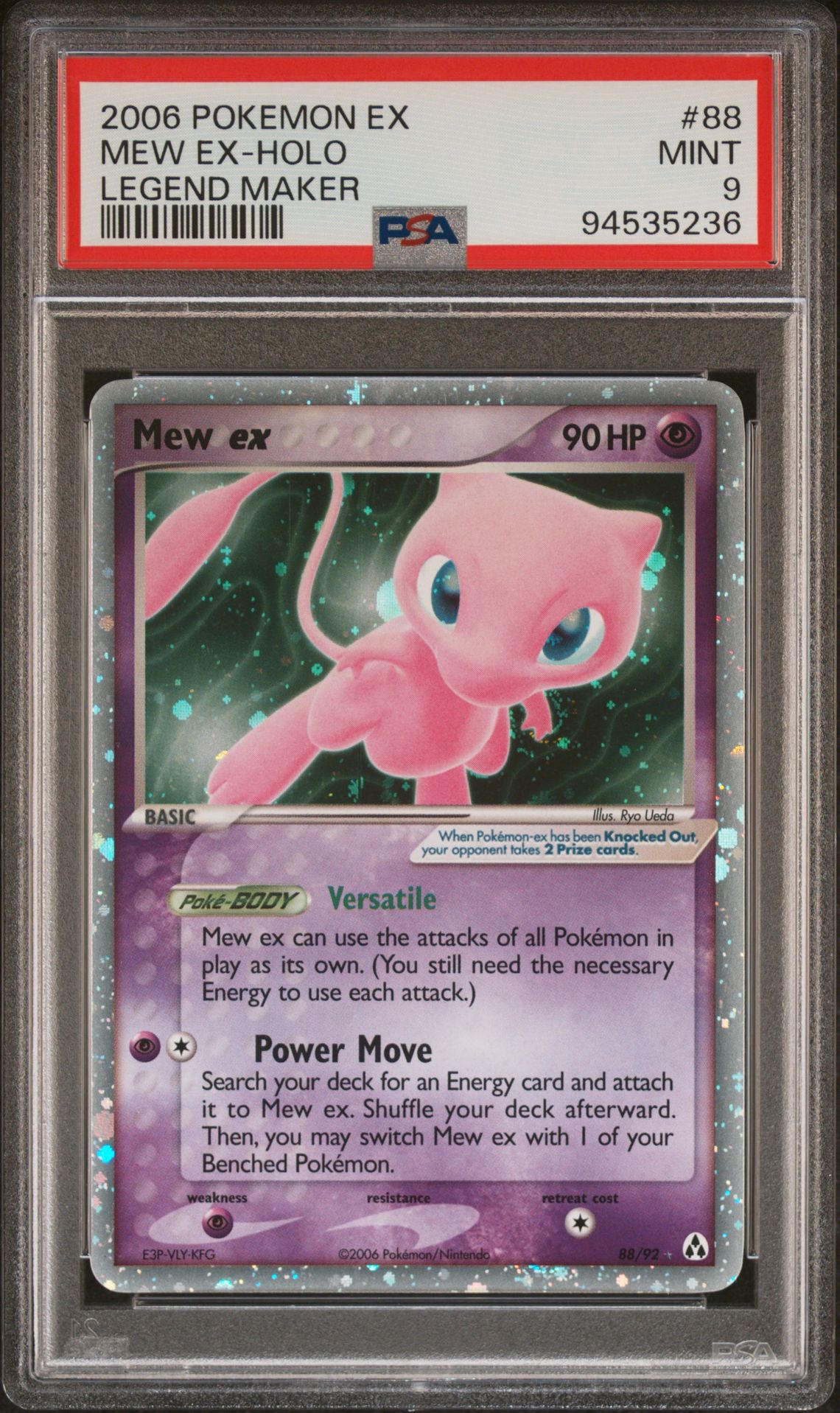 2006 Pokemon POKEMON EX LEGEND MAKER #88 Mew Ex-Holo front