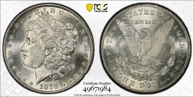 1878-S $1 MS64