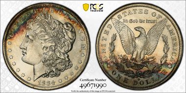 1884-O $1 MS65