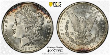 1887 $1 MS65