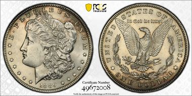 1889 $1 MS63