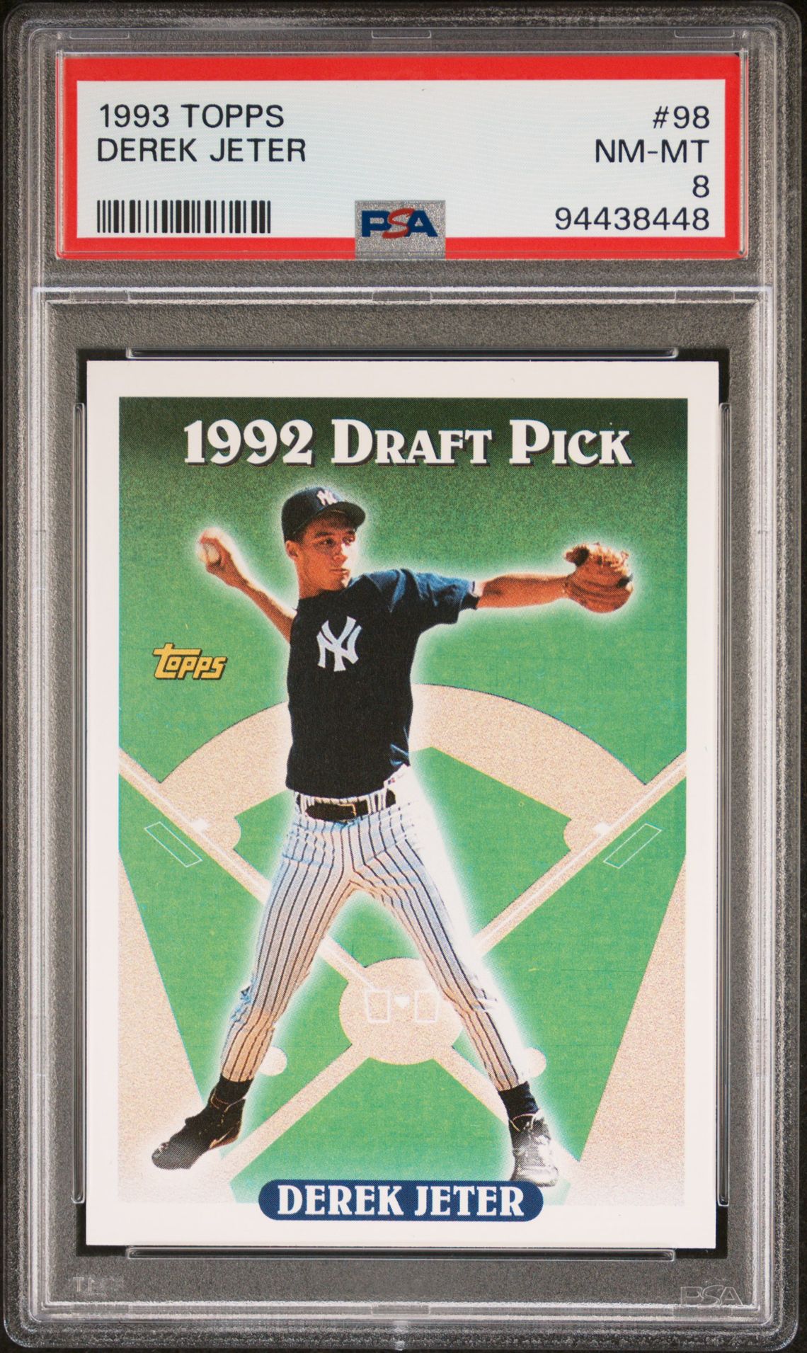 1993 Topps Derek Jeter #98 Nm-Mt 8 front