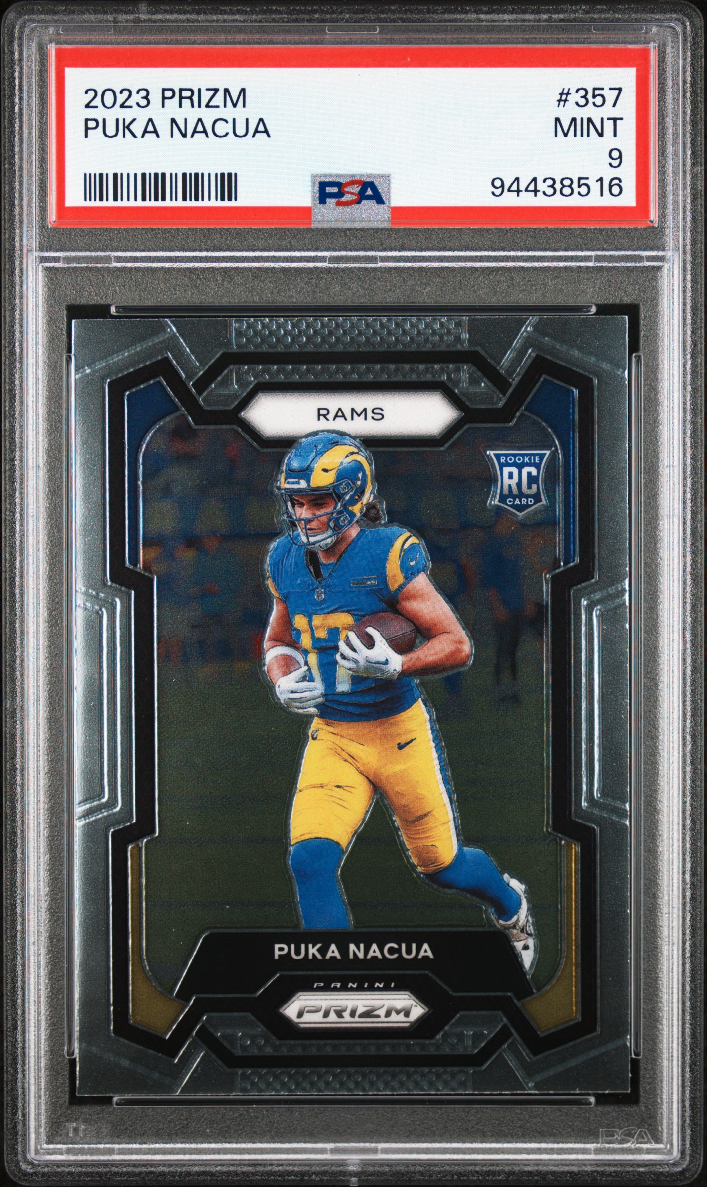 2023 Panini Prizm Puka Nacua #357 Mint 9 front
