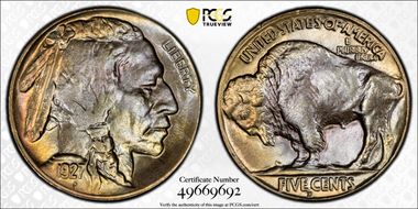 1927-D 5C MS66+