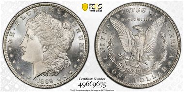 1889 $1 MS66+