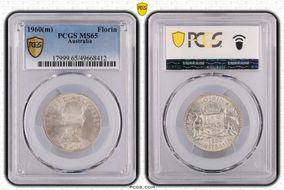 1960(m) Florin KM-60 Ag MS65