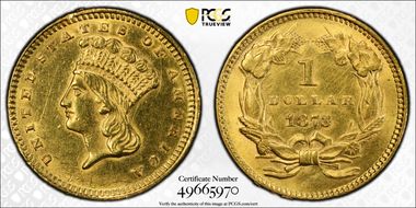 1873 G$1 Open 3 N1