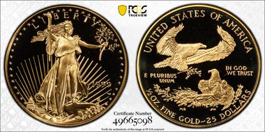 1999-W $25 Gold Eagle PR69DCAM