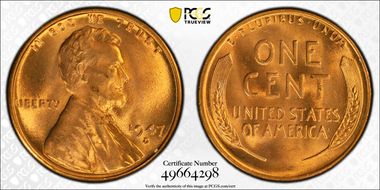 1947-D 1C MS67RD