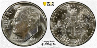 1947-S/D 10C OMM FS-502 MS64FB