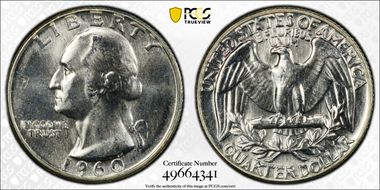 1960 25C Type B Reverse, FS-901 MS65