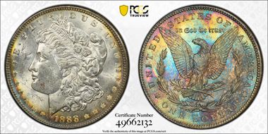 1888 $1 MS62