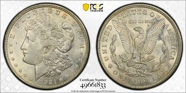 1921-D $1 MS62